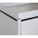 thumbnail of 2er-Fahrradgarage mit Pflanzkasten HWC-L56b, Fahrradbox, abschließbar verzinkter Stahl 123x113x208cm ~ hellgrau