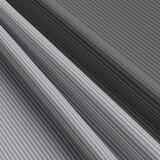 thumbnail of Baumwolle Bettwäsche 200x200 cm Anthrazit Grau gestreift Wendeseite Reißverschluss 3 tlg