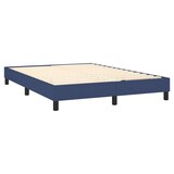 thumbnail of vidaXL Boxspringbett mit Matratze & LED Blau 140x200 cm Stoff