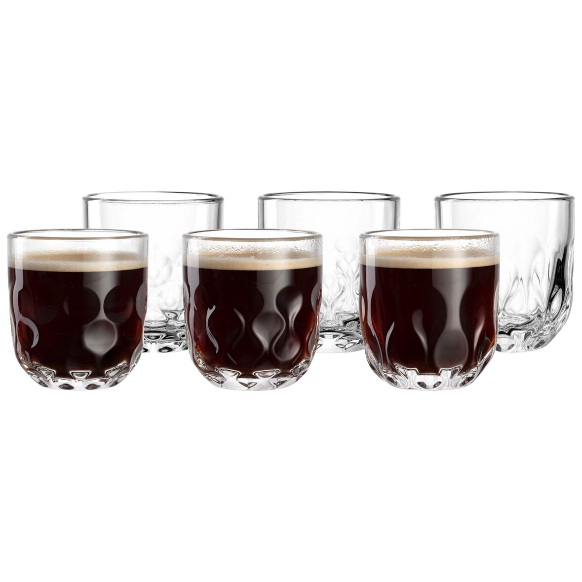 Leonardo GOCCE Kaffeeglas-Set (1/2/3) 220 ml 6-teilig