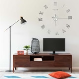 thumbnail of vidaXL 3D-Wanduhr Modernes Design Silbern 100 cm XXL