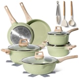 thumbnail of Batterie de cuisine 15 pièces Antiadhésif en Granit vert - Tous feux dont induction Just perfecto JL-787 usage non-intensif Just Perfecto