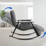 thumbnail of Chaise à bascule Cathy Gris foncé/Tissu