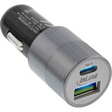 thumbnail of InLine® USB 36W KFZ Ladegerät QC 3.0, USB-A + USB-C, PD 3.0, 12/24V DC, schwarz