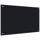 thumbnail of vidaXL Küchenrückwand Schwarz 80x50 cm Hartglas