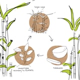 thumbnail of BIOZOYG 500 Stück Einwegteller rund Ø 26 cm Bio Geschirr Zuckerrohr Teller stabil biologisch abbaubar kompostierbar Bagasse Einwegteller Bioparty