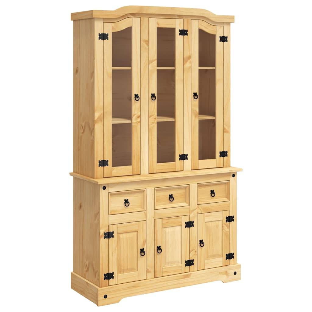 Helloshop26 - Buffet bahut commode armoire meuble de rangement organisateur cuisine salle de séjour salon Corona 112 x 43 x 196 cm 02_0031748