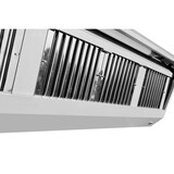 thumbnail of Cappa in acciaio inox 150x70x45h cm a parete snack senza motore VS