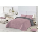 thumbnail of Zweifarbige Bettdecke Bettdecke zweifarbig Altrosa/L.808-Grau Bett 90 Polyester hergestellt in Spanien 300 Gramm Naturals