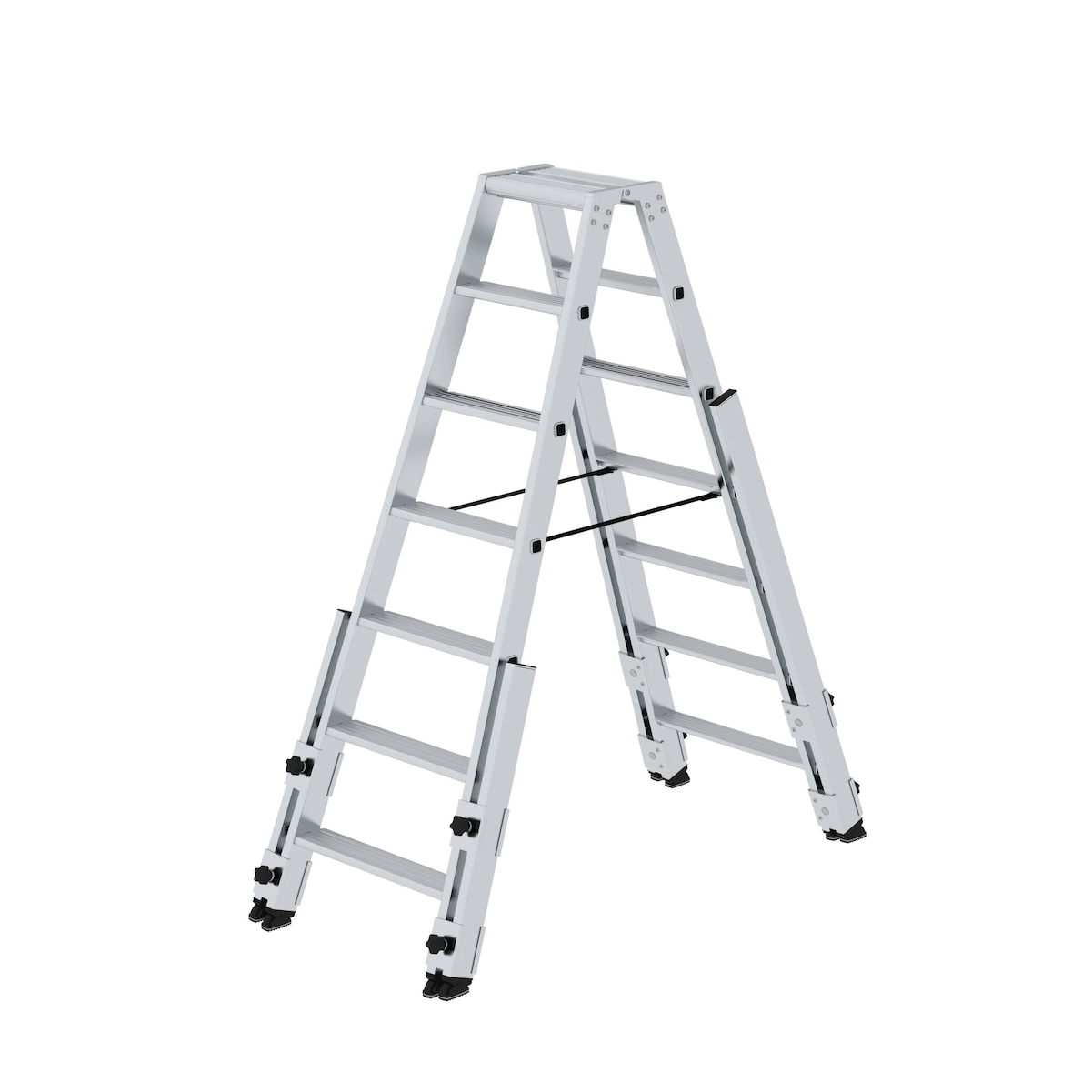 PROREGAL Stufen-Stehleiter treppengängig 2x7 Stufen