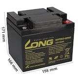 thumbnail of Ersatzakku für Invacare Auriga und Orion 2x Kung Long 12V 50Ah Blei Akku Zyklenfest AGM VRLA