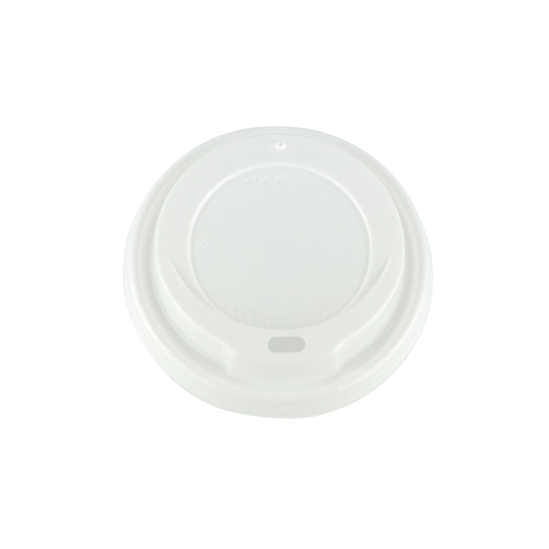 DayBays 1000 Stk. Deckel für Kaffeebecher Ø80 mm "Coffee To Go Becher Deckel für 200ml/300ml" weiß