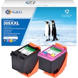 thumbnail of G&G 305 XXL Inktcartridge Geschikt voor HP 305 305XL 6ZA94AE 3YM62AE 3YM63AE - Multipack - Hoge Capaciteit