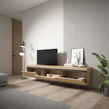 thumbnail of Mobile TV Soggiorno, Ampio spazio a disposizione, 240x35x45cm, Sospeso, da appendere, Stile moderno, Rovere _ 501_3