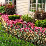 thumbnail of Valla enrejada de sauce 5 piezas hojas artificiales 180x90 cm