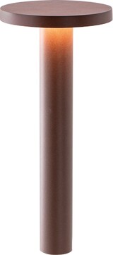 thumbnail of TIBERIO Pollerleuchte Led 10W 82° IP65 3000K 20D 45cm in Aluminium-Corten-Finish - Professionelle Außenbeleuchtung für Gärten