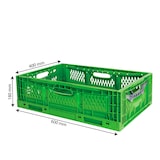 thumbnail of GILAC Caisse pliable empilable Lift-Lock - 600 x 400 - 35 L - Vert G030035