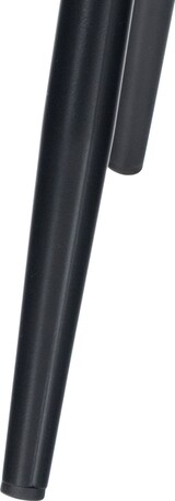 thumbnail of Décoshop26 - Esszimmerstuhl x1 mit quadratischen Ziernähten aus grünem Samtstoff und schwarzem Metall 10_0002129