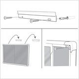 thumbnail of Nobo abschließbarer Schaukasten mit magnetischer Notiztafel, Praktische Schiebetüren, 27 x A4, Premium Plus, Weiß, 1902572