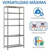 thumbnail of SimonRack Scaffali Metallo Garage 2000x900x300 mm, 6 Ripiani in Acciaio, Portata, 75 kg per Ripiano, Zincato – Advantage