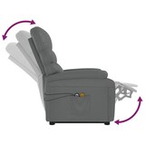 thumbnail of vidaXL Massagesessel mit Aufstehhilfe Anthrazit Kunstleder