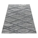 thumbnail of Teppich Wohnzimmer 3D Boho Modern Waschbar Strapazierfähig Esszimmer OEKO-TEX Grau 120x170 cm Schadstoffgeprüft – GENF von Kadima Design