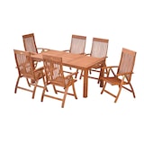 thumbnail of Merxx Comodoro Set 7tlg., 6 Klappsessel,Tisch 170 x 90 cm, Eukalyptus