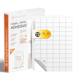 thumbnail of Folios A4 de Etiquetas Adhesivas Blancas, Crea tus Pegatinas Personalizadas, Etiqueta Adhesiva para Imprimir - Ofituria (72 por hoja, 25h)