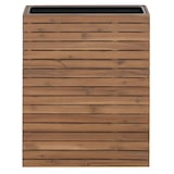 thumbnail of Pflanzkasten HWC-L21, Hochbeet Pflanzkübel Blumentopf, eckig 77x63x23cm Outdoor Akazie Holz MVG-zertifiziert ~ hellbraun
