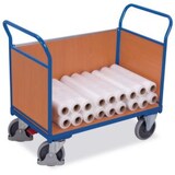 thumbnail of Dreiwandwagen, Tragl. 400kg, Ladefl. LxB 850x480mm, Holzplatte, 3 Wände