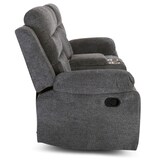 thumbnail of Kinosessel, 2er-Fernsehsessel mit Relaxfunktion, Liegefunktion Easy-Lift, Belastbarkeit je Sitzplatz 130 kg, Mikrofaser, in Dunkelgrau, Raburg Pixx