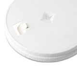 thumbnail of greenbox - Papierdeckel Ø 80 mm, weiß, Trinköffnung + Halmkreuz, 50 St.