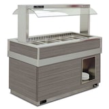thumbnail of KBS saladebar 1425x750x1430 mm 4x GN 1/1 trays stekkerklaar 230 Volt verrijdbaar