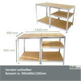 thumbnail of Schwerlastregal 180x60x60cm 875 kg 5 Böden Regal Steckregal Lagerregal