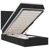 thumbnail of vidaXL Ottoman-Bett mit Matratze & LEDs Schwarz 90x200 cm Stoff