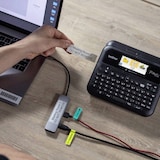 thumbnail of Beschriftungsgerät P-touch PT-D610BT VP schwarz, QWERTZ-Tastatur, im Transportkoffer, inkl. Zubehör