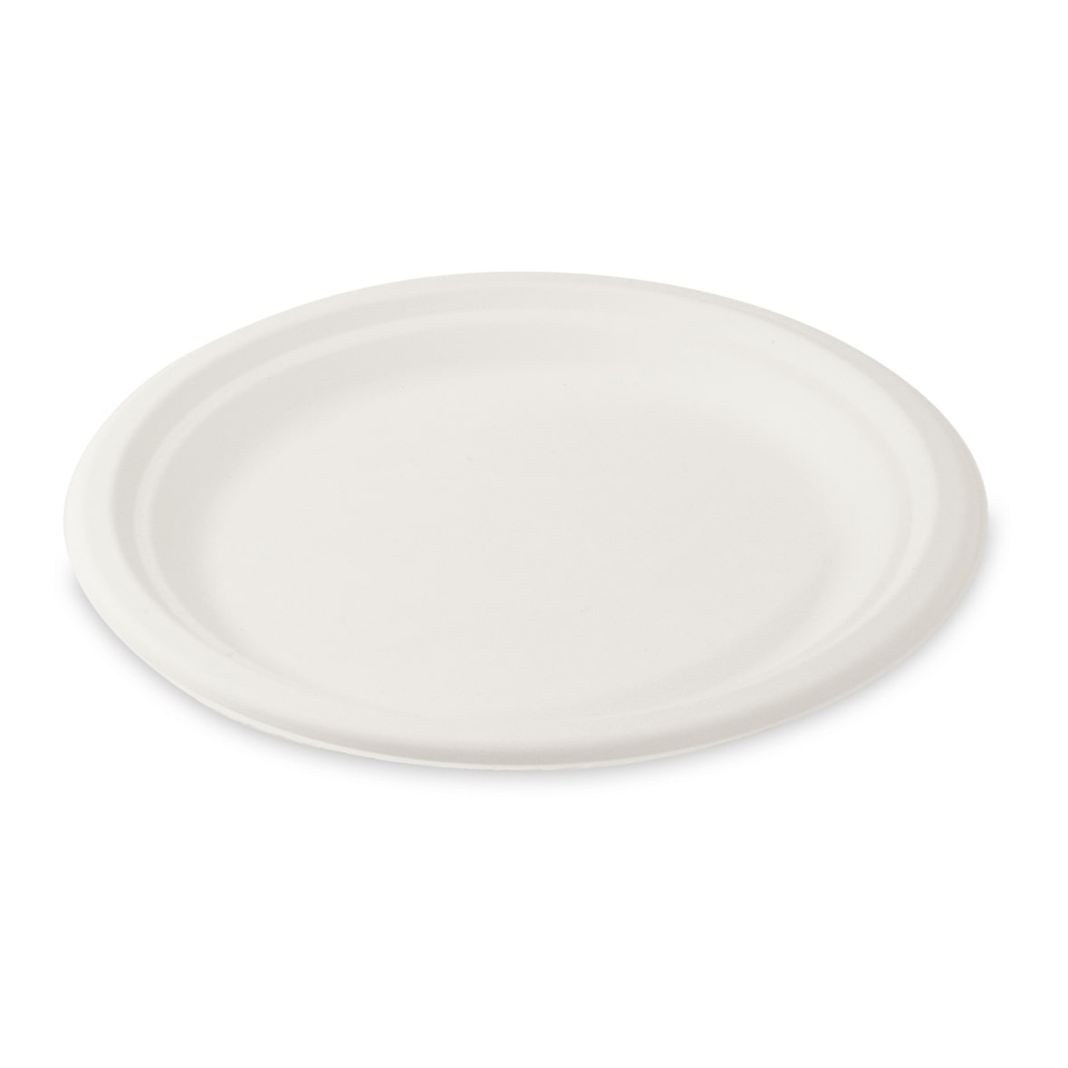 250x Bio Grillteller Fleischteller rund aus Zuckerrohr Bagasse O 22 cm