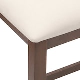 thumbnail of chaises de bar avec coussins 2 pcs marron bois massif d'hévéa Modèle Apex Cuisine
