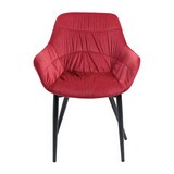 thumbnail of SalesFever Armlehnstuhl  | Samt (100% Polyester) | B 63 x T 61 x H 81,5 cm | Rot