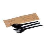 thumbnail of DeinPack 1000 Bestecksets CPLA schwarz 4-teilig