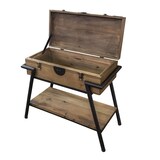 thumbnail of Console valise cirée 86 x 40 x 78