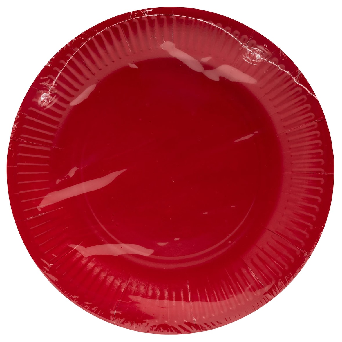 Pronappe 79215I 25x 20 runde Pappteller, 23 cm - Rot