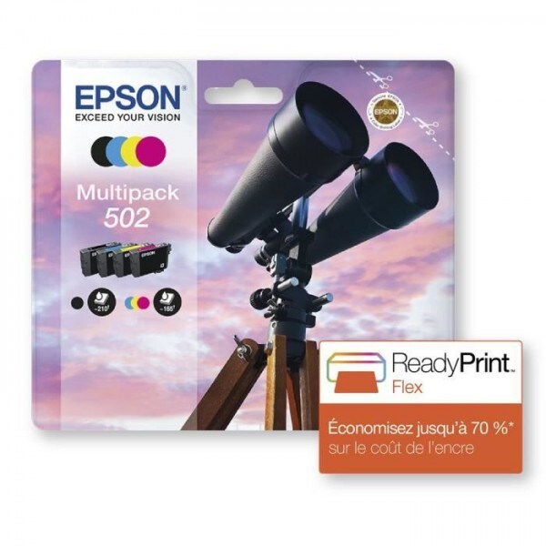 EPSON Multipack 502 - Jumelles - Noir, Cyan, Magenta, Jaune (C13T02V64020) Epson