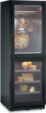 thumbnail of 2-Zonen-Kühlschrank für Wurst und Käse, doppelte Temperatur 0/+20 °C, LED-Beleuchtung, automatische Abtauung, 59,5×70×180,4 cm, Modell SF180INOX