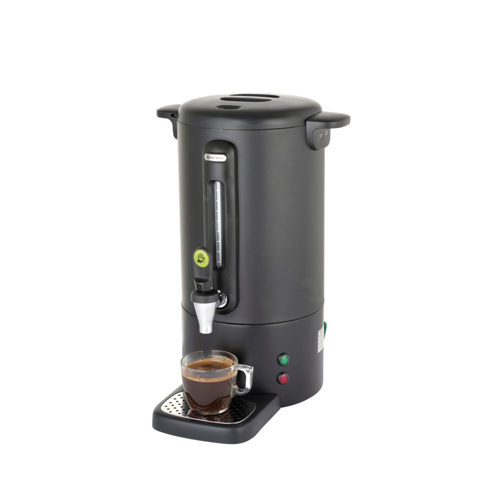 HENDI Percolator UNIQ,  designed by Robert Bronwasser, 14L, Zwart, 220-240V/1750W, 357x380x(H)502mm