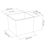 thumbnail of WellHome - Conjunto com 2 vasos 26,6L em antracita