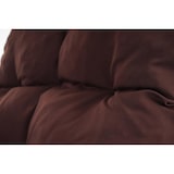 thumbnail of Schaukelstuhl Esmeraldas, Schwingsessel Rattansessel, weiß ~ Auflage braun