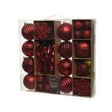 thumbnail of Decoris 029586 Kerstornament Mix box kunststof 8 cm Set van 50 stuks