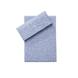 thumbnail of Benetton - Conjunto de lençol de casal de 4 peças: lençol plano (210x270cm), lençol justo (135x200cm), 2 fronhas (45x155cm) 100% algodão azul