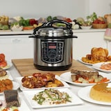 thumbnail of Starlyf Pressure Cooker, Reiskocher, Multikocher, 800 Watt, Schnellkochtopf, 8 Programme, Antihaftbeschichtung, Timer, 4 Liter, edelstahl